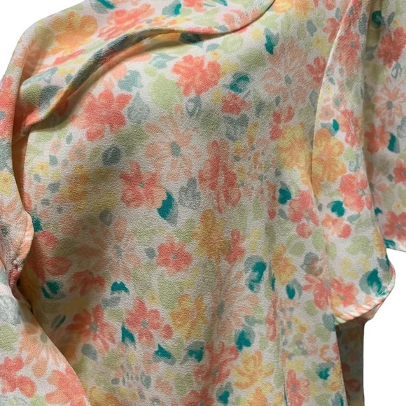 LAUREN Conrad women's size XXL yellow flowy floral dress - Picture 2 of 5